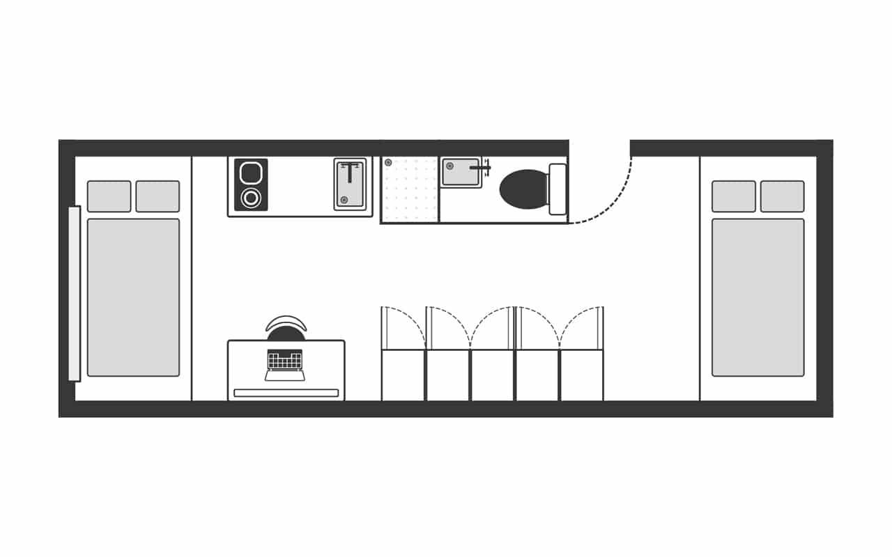 The Stay Club Colindale - Suite Floor Plan